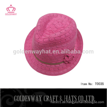 Rosa Fedora Hüte Kinder rot Fedora Hut